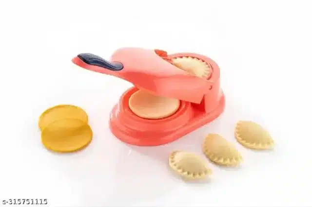 Plastic Multipurpose Dumpling Maker, Peach