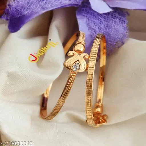 Cuff Arm Sleeves, Pack of 2 (Gold, Free Size)