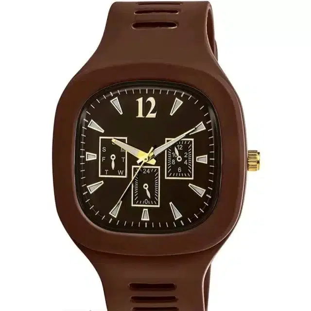 Analog Watch for Men (Brown)