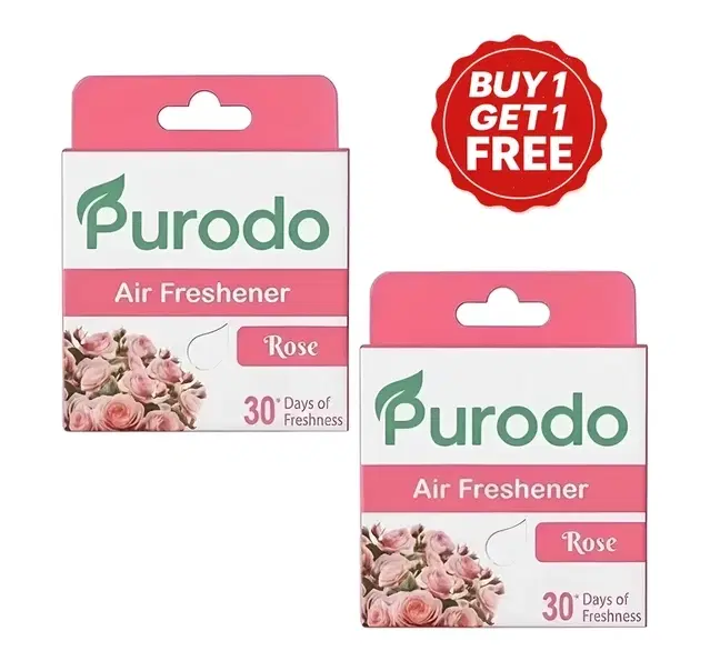 Purodo Air Freshner Block Rose 2X50 g (Buy 1 Get 1 Free)