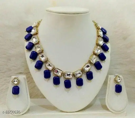 Elegant Alloy & Pearl Jewellery Set
