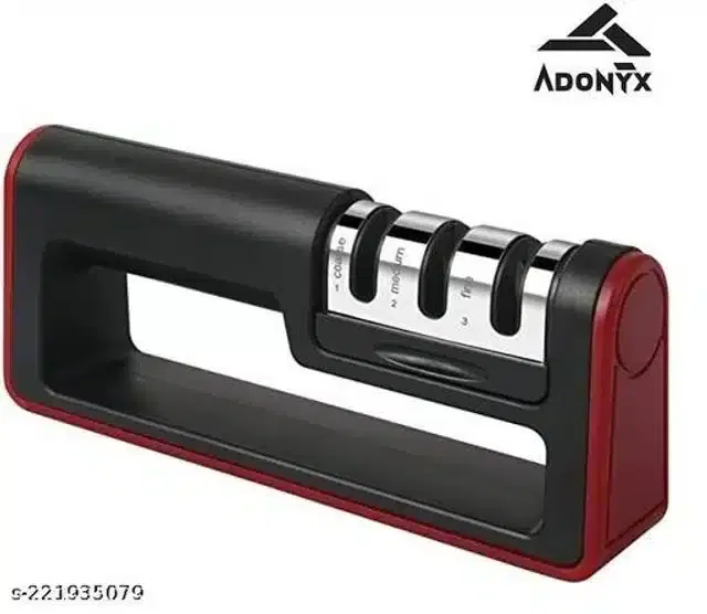 Stainless Steel Knife Sharpener, Black