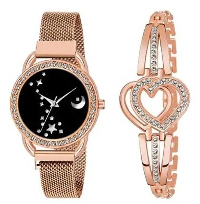 Analog Watch For Womens (Rose Gold) (WS-361)
