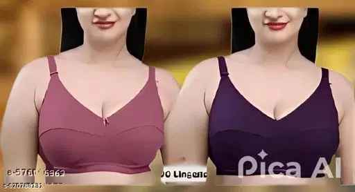 Non Padded Bra for Women, Pack of 2 (Multicolor, 40B)
