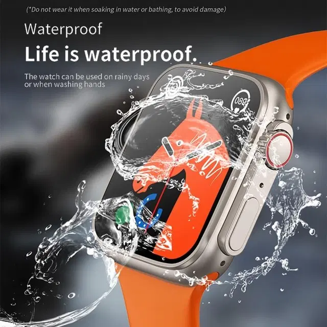 Silicone Strap S8 Ultra Smart Watch, Orange