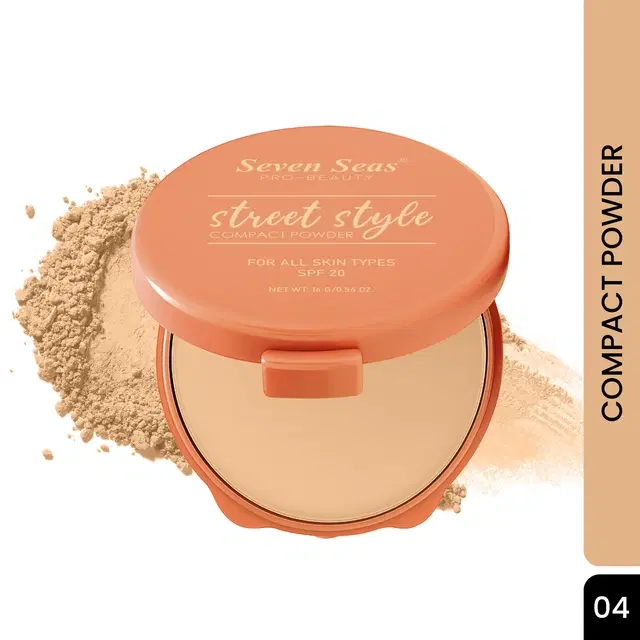 Seven Seas Absolute Compact Powder, Warm Beige