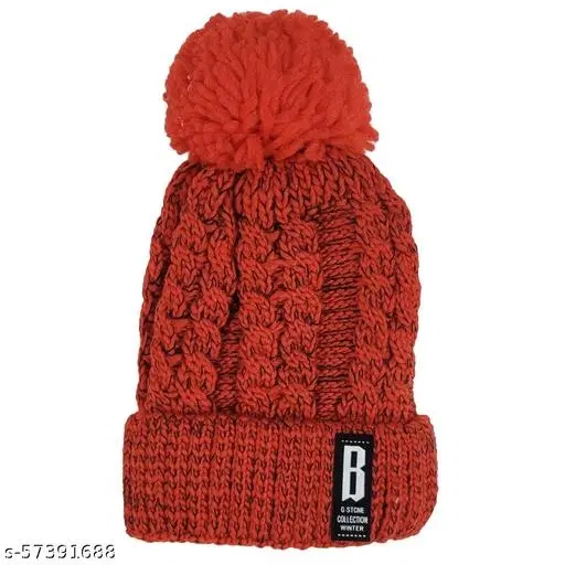 Woolen Cap for Women (Multicolor)