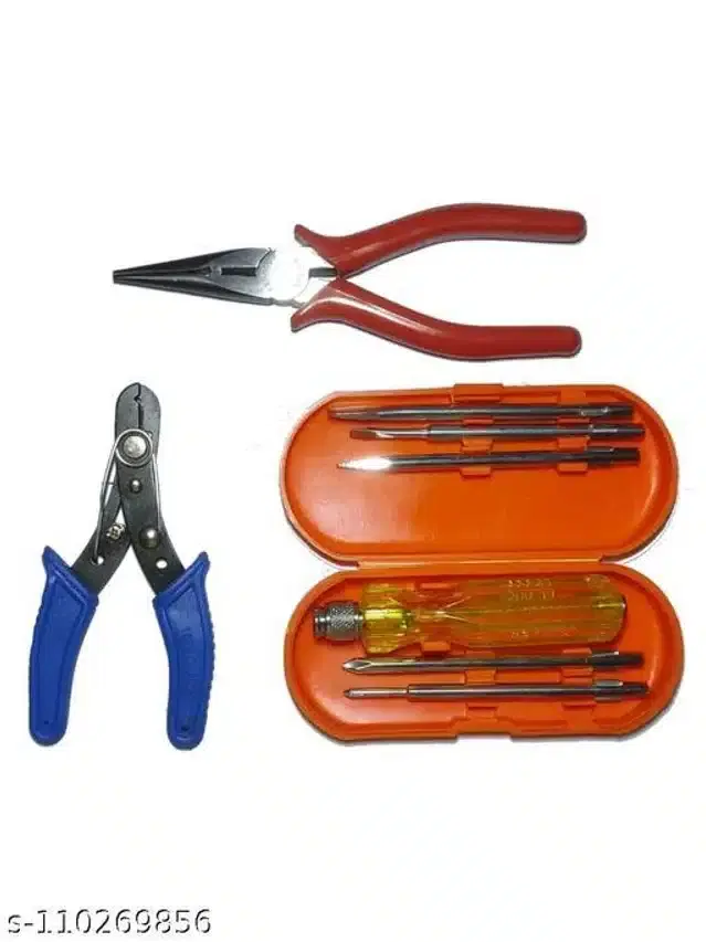 Hand Tool Kit, Set of 3, Multicolour