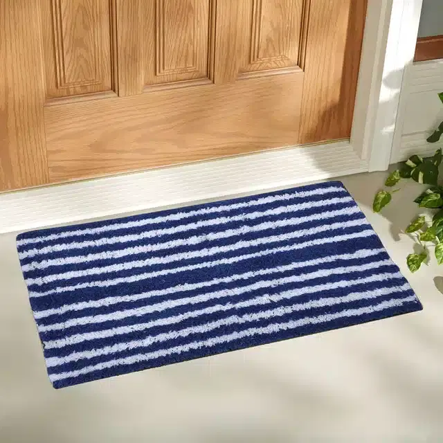 Soft Cotton Anti Skid Door Mats, Multicolor, 35x55 cm