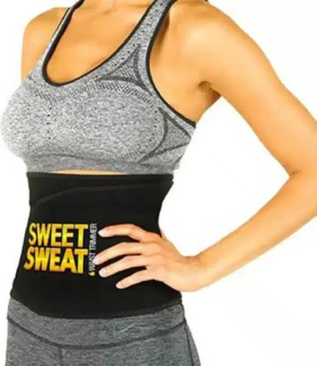 Professional Sweat Slim Belt for Weight Loss, Black