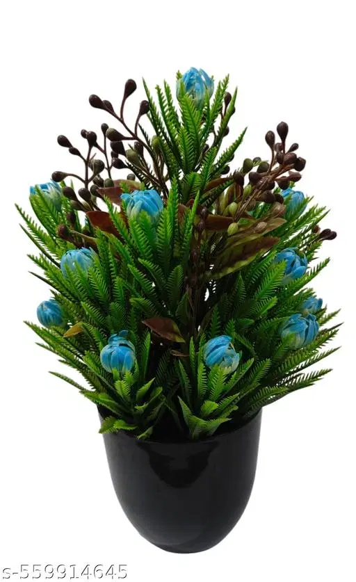 Plastic Artificial Flower With Pot,Multicolour