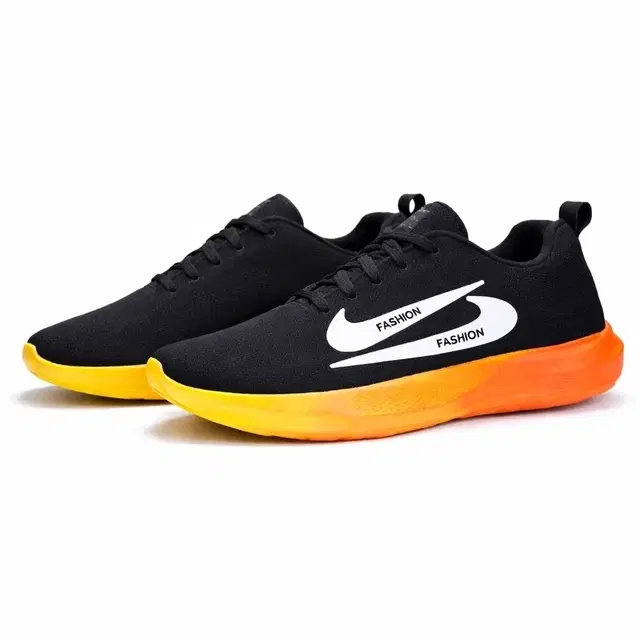 Sports Shoes for Men, Black & Neon Green (8)