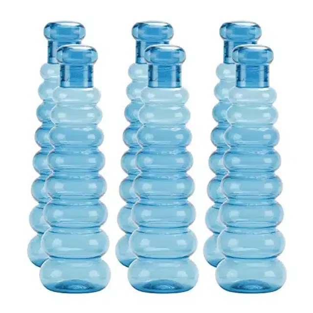 Airtight Plastic Water Bottle with Lid, Sky Blue, 1000 ml, Pack of 3