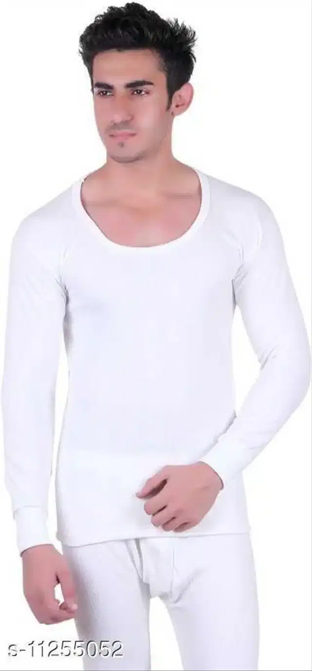 Cotton Thermal Top for Men 1 (White, M)