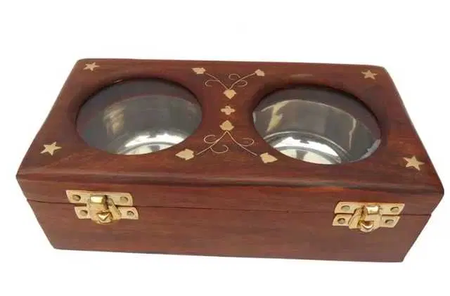 Wooden Dry Frute Box, Brown, D-172