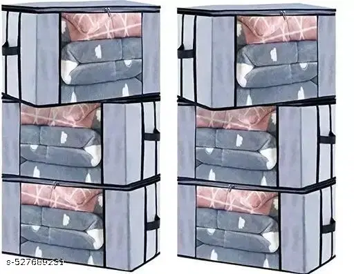 Cloth Clothes Cover,  (Brown),  (Pack Of 6)