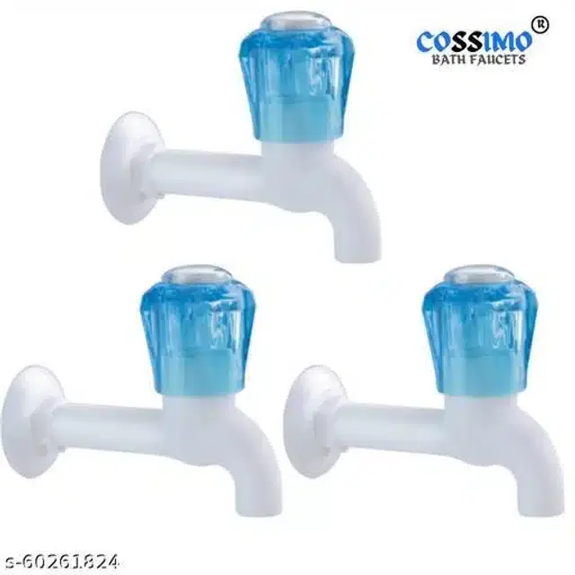 Bathroom Tap, White, Pack Of 3