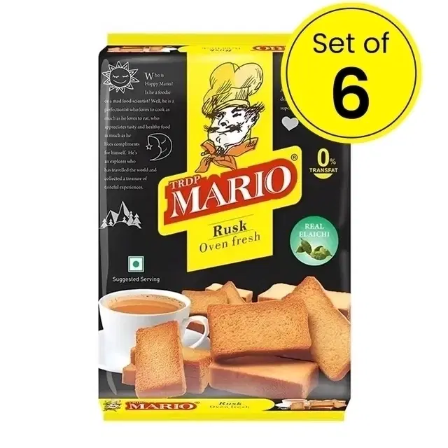 Mario Rusk 6X120 g (Pack Of 6)
