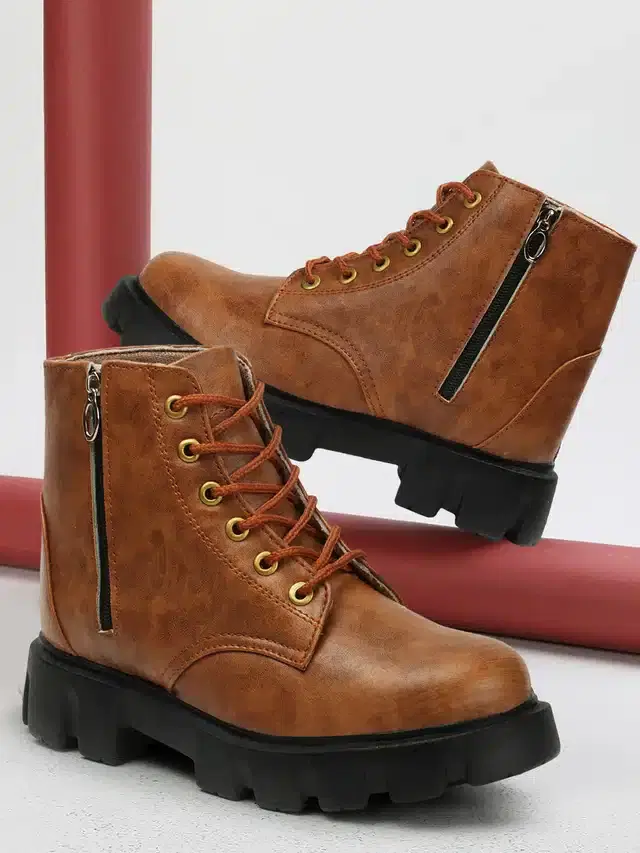 Boots for Women & Girls (Tan, 3)