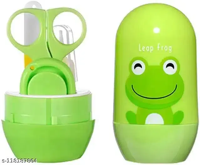 Plastic Manicure Pedicure Care Kit for Infants, Green