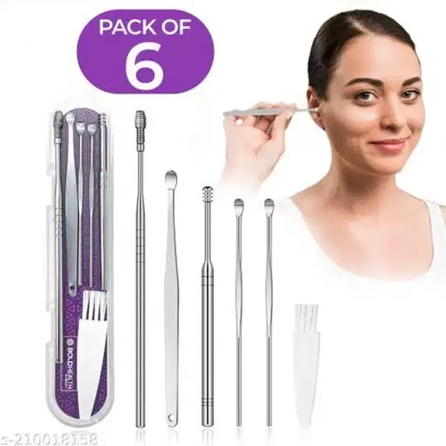 Ear Wax Cleaner Ear Cleaning Tools kit, Pack of 6