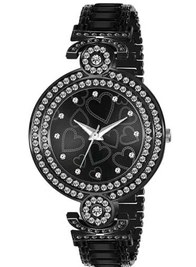 Analog Watch For Womens (Black) (WS-393)