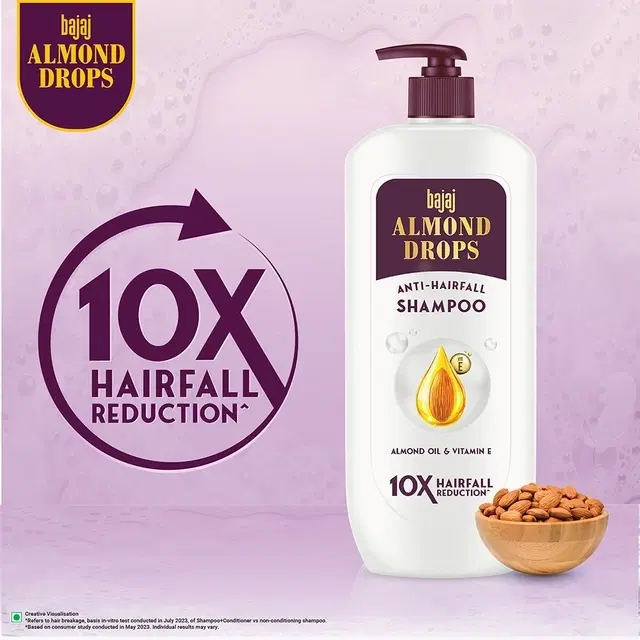 Bajaj Almond Drops Anti Hair Fall Shampoo 340 ml