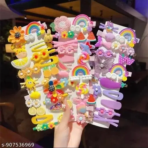 Hair Clips for Women (Multicolor, 3 Pcs)