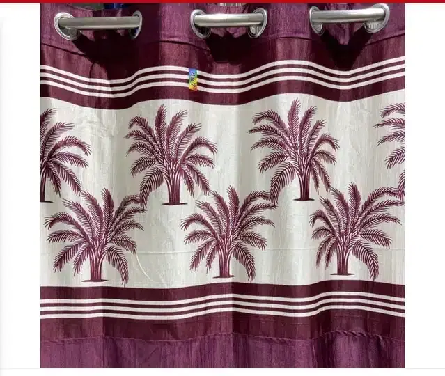 Polyester Room Darkening Window Curtains, Pack of 2, Wine, 5 feet