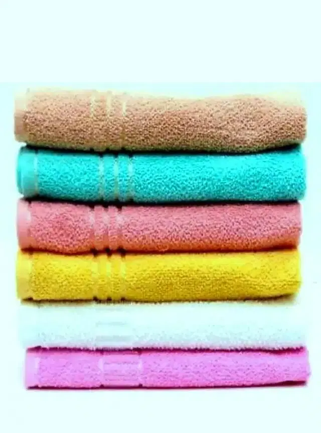 Cotton High Absorbent Antibacterial Hand Towels, Pack of 6, Multicolor, 12x18 inches