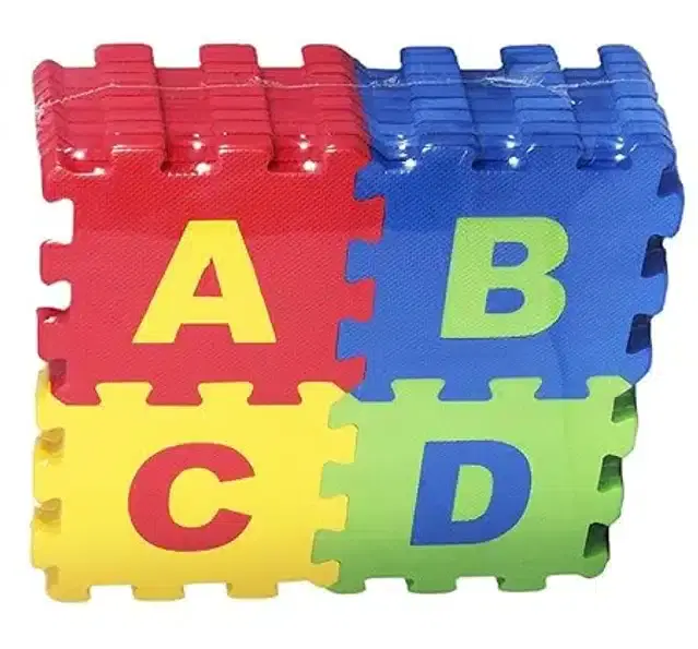 26 Pcs Alphabet Puzzle Blocks, Multicolor, Set of 1