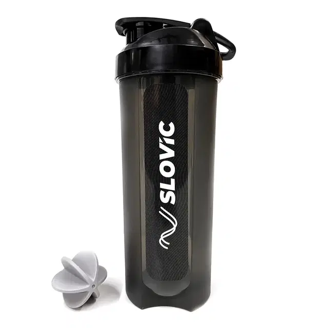 Slovic Typhoon Basic Shaker Bottle, Black, 700 ml
