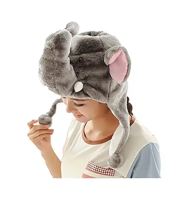 Kid's Warm Beanie Hat (Grey)