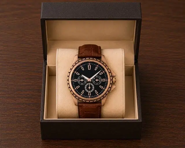 Analog watch for men, SL (brown)