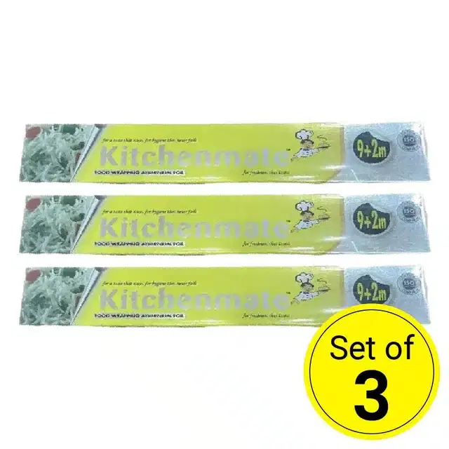 Kitchenmate Food Wrapping Paper, 11 m, Pack of 3