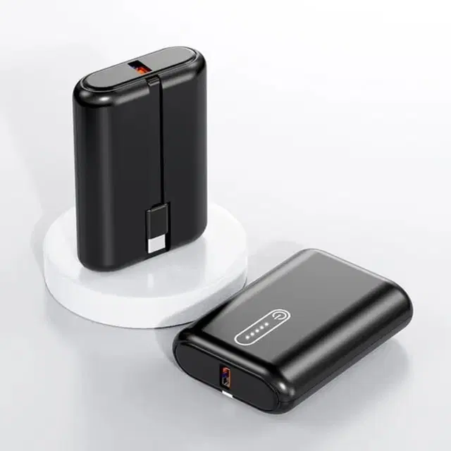 AMYTEL 10000 mAh 25 W Nano Pocket Size Power Bank  (Black, Lithium-ion, Fast Charging, Power Delivery 2.0, Quick Charge 2.0 for Mobile, Earbuds, Smartwatch)