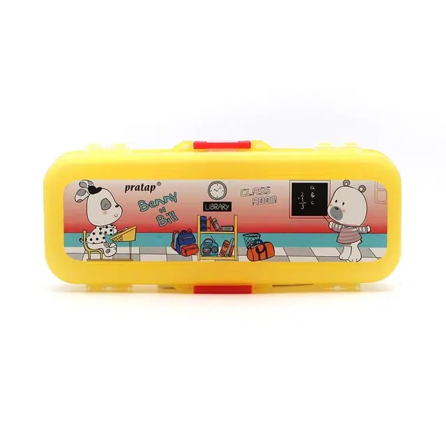 PRATAP Pencil Box 184 Hy School Ultimate Big Compass Box, Pack of 1