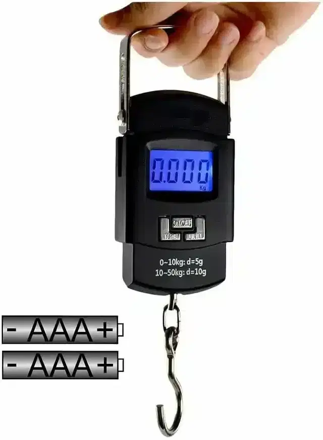 Pickadda Bolt Electronic Portable Luggage Weighing Scale 50 kg/110 Lb, Black