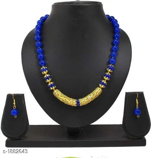 Feminine Elegant Alloy & Pearl Jewellery Set