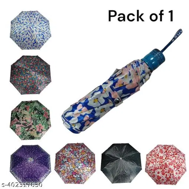 Polyester Foldable Umbrella, Assorted, Pack of 1