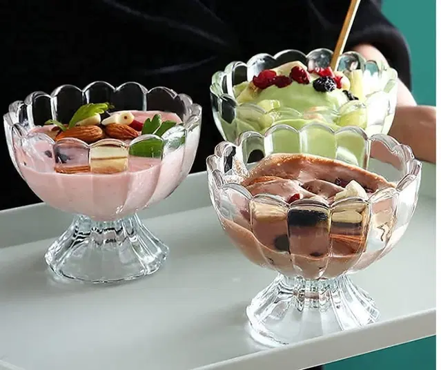 Plastic Multipurpose Bowls, Transparent, 120 ml