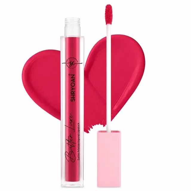 Shryoan Luxe Satin Liquid Lipstick, Candy, 6 ml