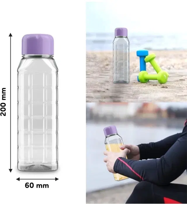 Plastic Water Bottle, Multicolor 500 ml, Pack of 3