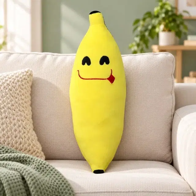 Toytales Banana Cushion 45CM Yellow