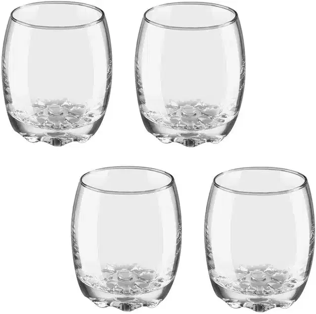 Liquor cum Cocktail Glasses, Transparent, 270 ml, Pack of 4