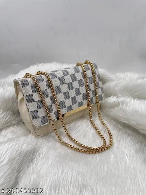 Stylish Sling Bag for Women (Cream, 600 g)
