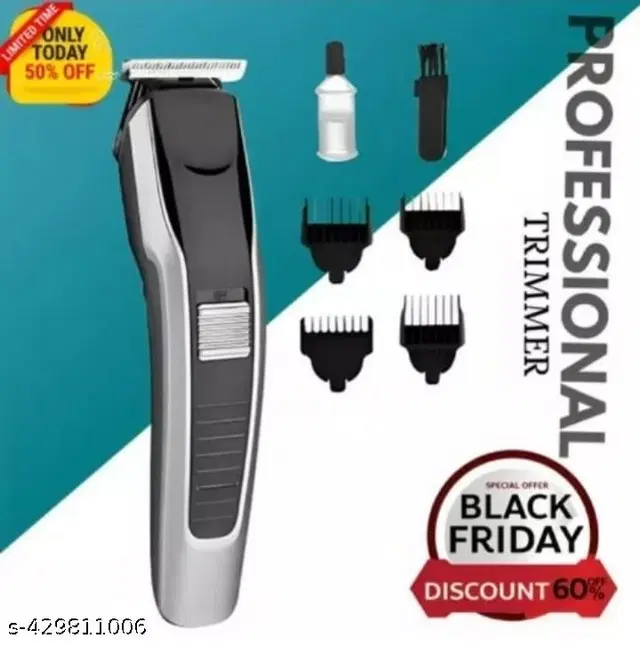 Rechargeable Trimmer for Men, Black