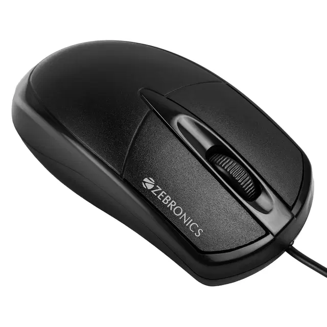 Zebronics Wired USB Mouse, Black