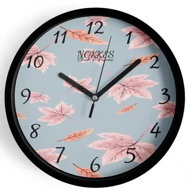 Plastic Printed Wall Clock, Multicolor, 7 Inches