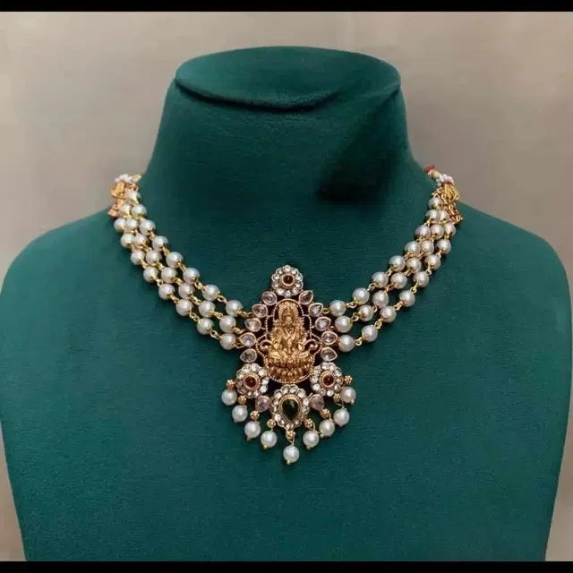 Zircon Gold-plated Necklace Set for Women (Rose, Free Size)